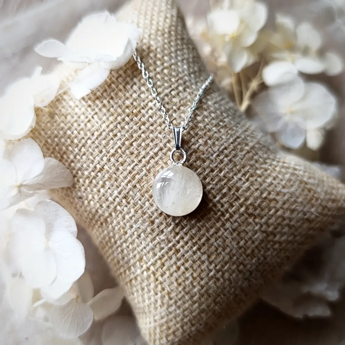 Collier souvenir pendentif 8/10 mm - Argent 925
