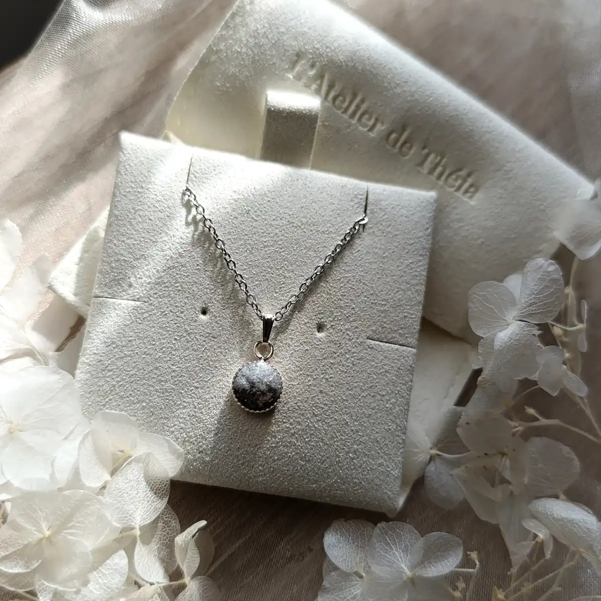 Collier souvenir pendentif 8/10 mm - Argent 925 – Image 3