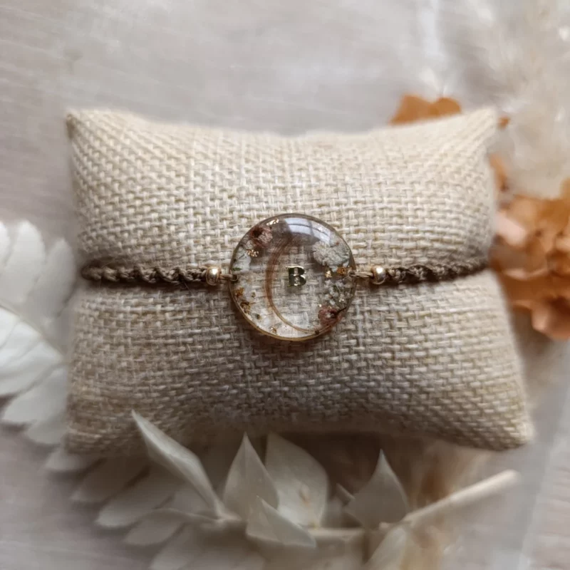 Bracelet souvenir macramé - Acier inoxydable