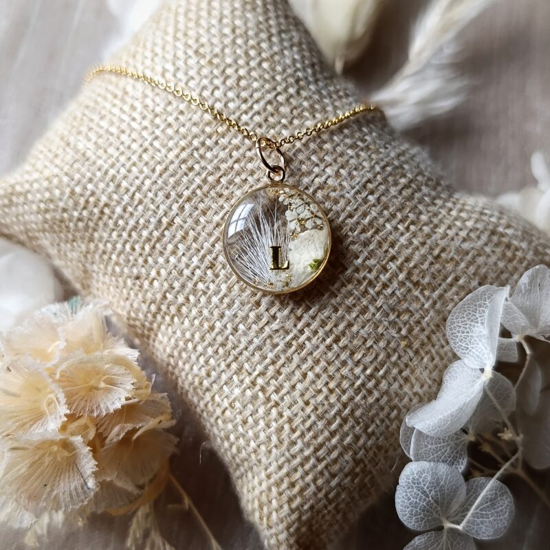 Collier souvenir personnalisé cercle 16 mm - Gold filled