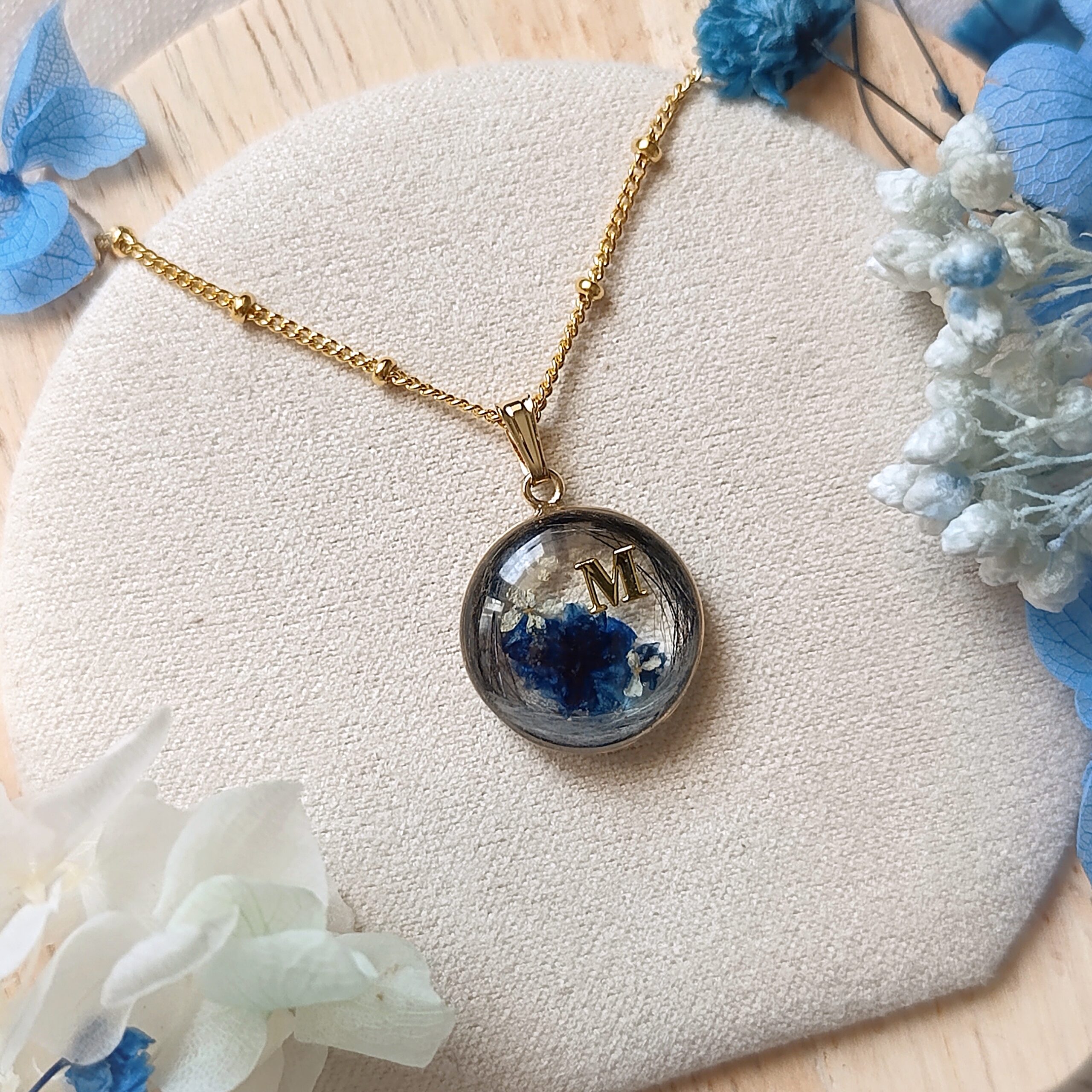 Collier souvenir personnalisé cercle 16 mm - Gold filled – Image 5