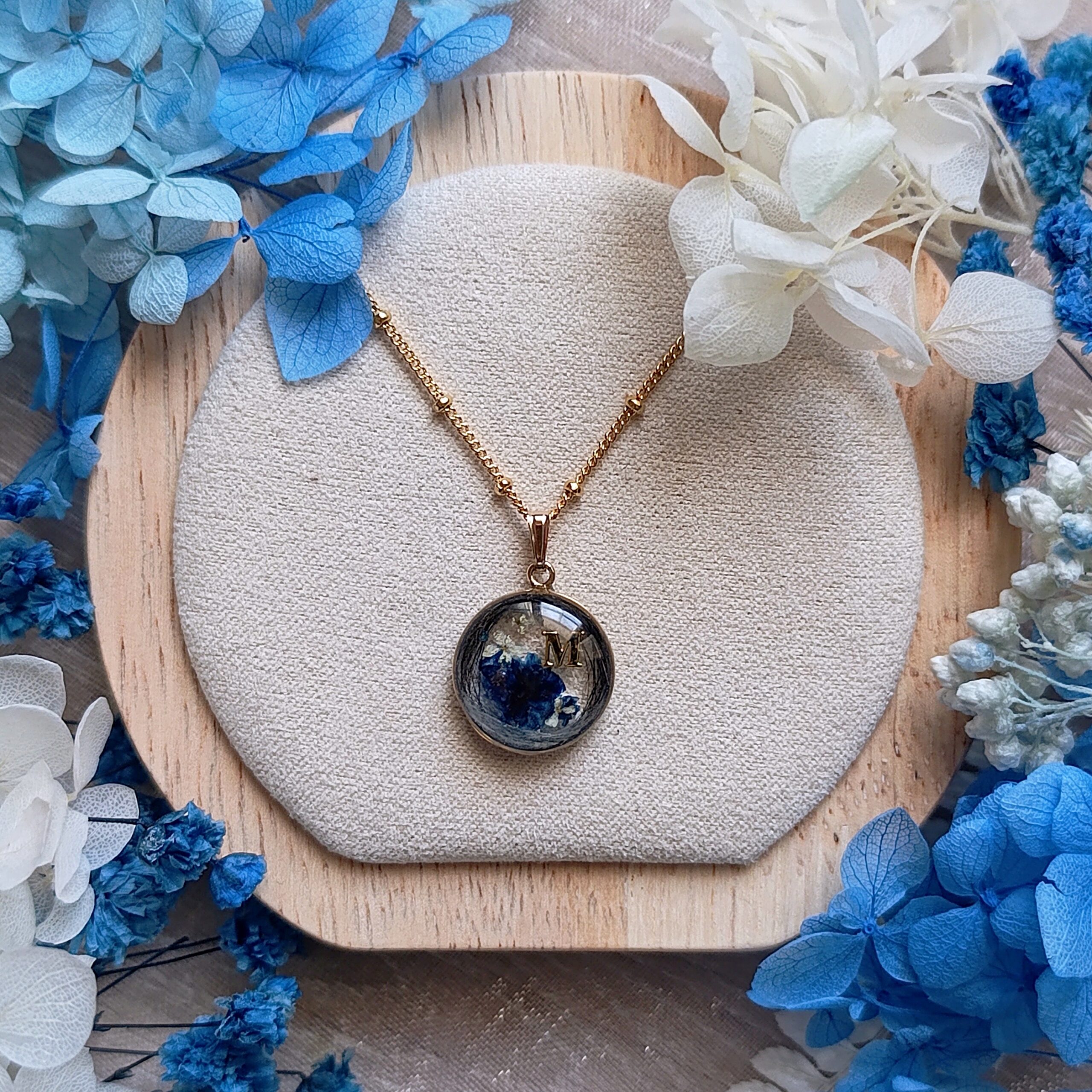 Collier souvenir personnalisé cercle 16 mm - Gold filled – Image 3