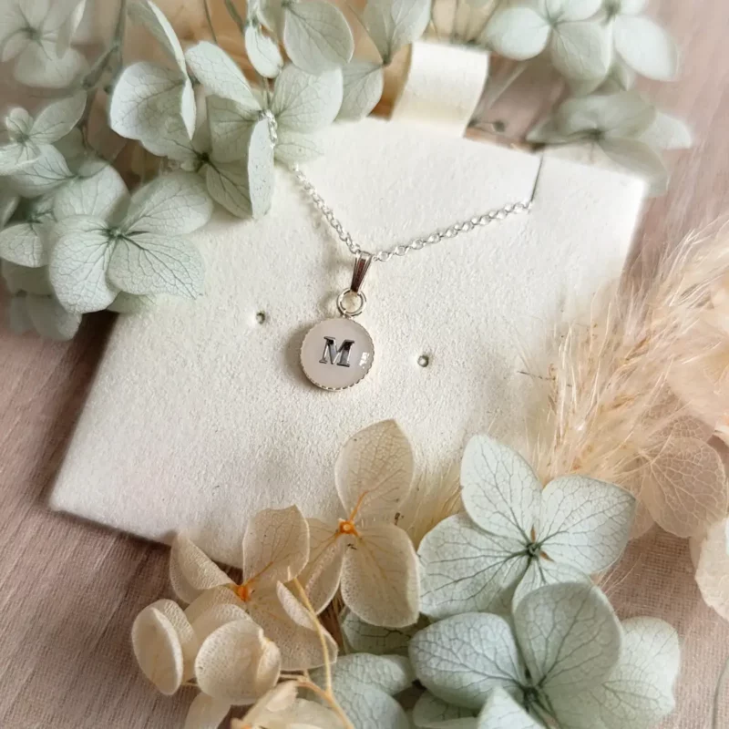 Collier minimaliste lait maternel - Argent 925