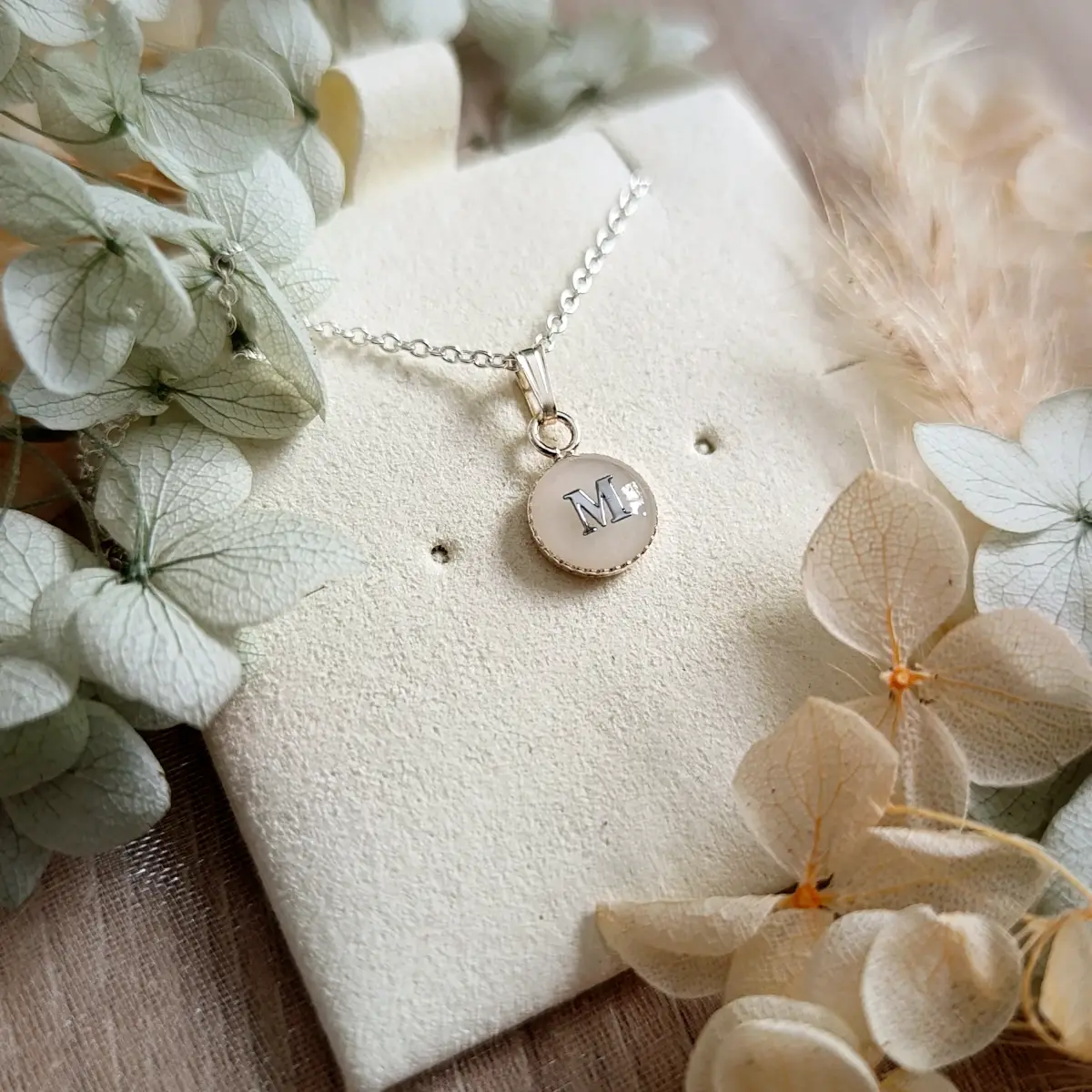 Collier minimaliste lait maternel - Argent 925 – Image 7
