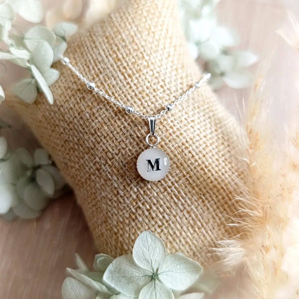 Collier minimaliste lait maternel - Argent 925 – Image 8