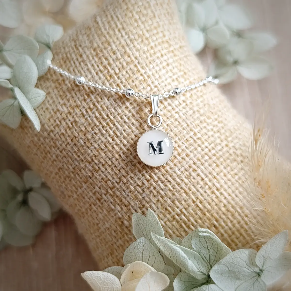 Collier minimaliste lait maternel - Argent 925 – Image 6